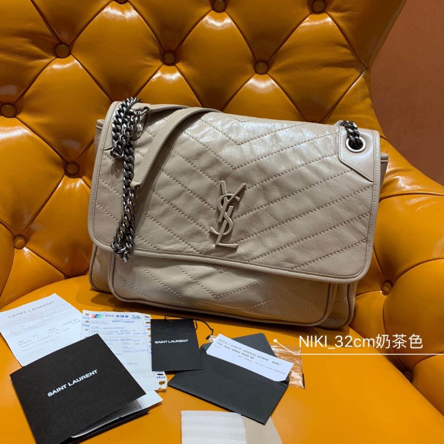 YSL NIKI Apricot Large 498830 Shoulder Bags