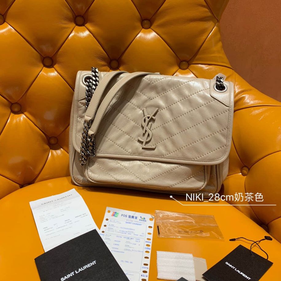 YSL NIKI Apricot Medium 498894 Shoulder Bags