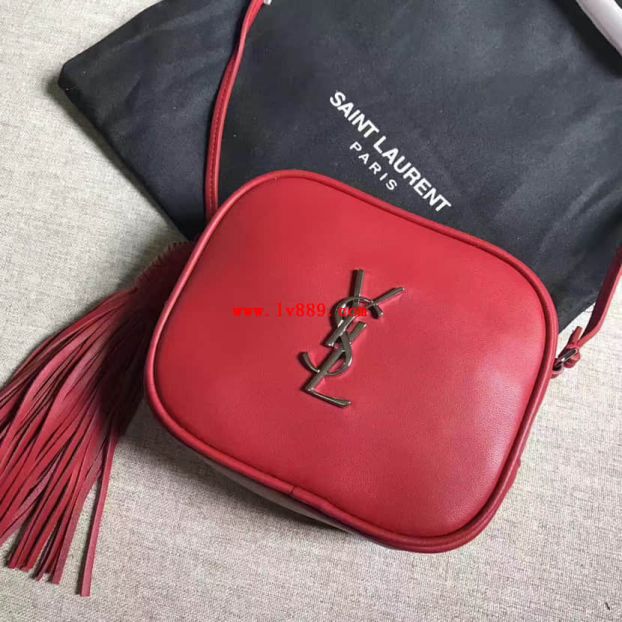 YSL MONOGRAM BLOGGER Red 425317 Shoulder Bags