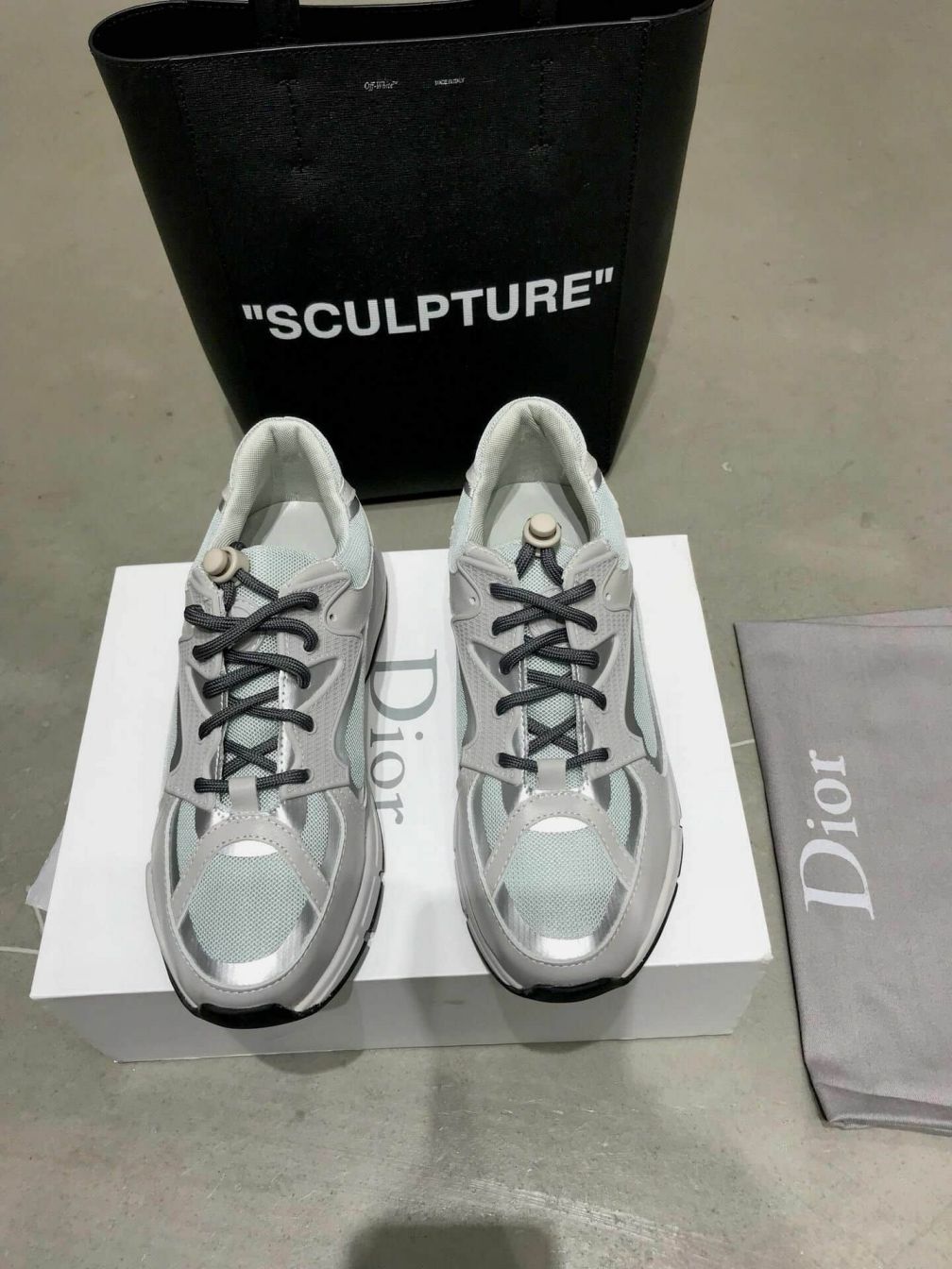 CD 2018SS LEATHER SNEAKERS D SHOES