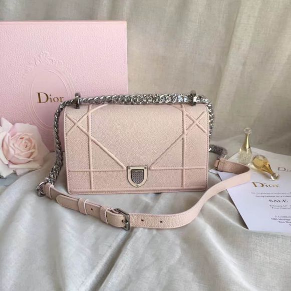 CD AMA PINK LEATHER CROSSBODY BAGS
