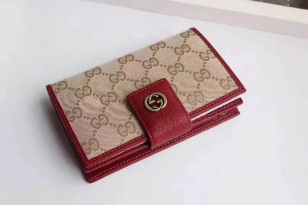 GG Marmont Canvas G 337023 Red Women Wallets