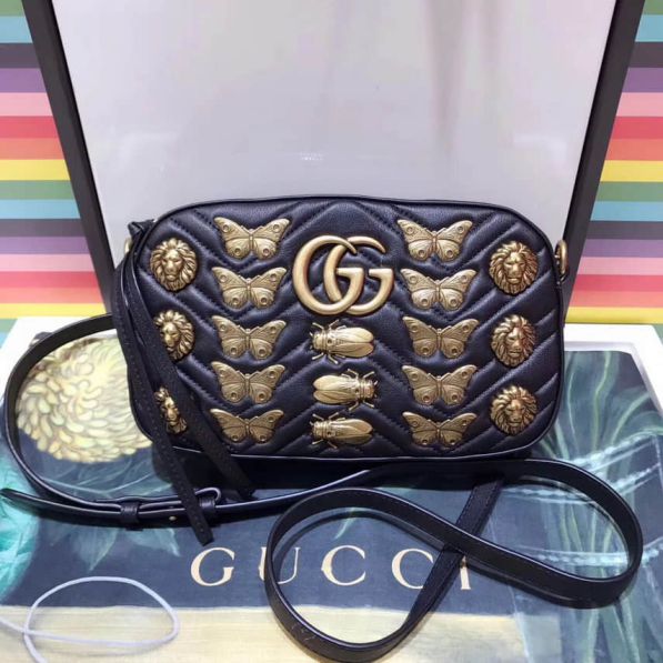 GG Marmont Animal Studs Butterfly Bee Epi Camera Bags 447632 Women Shoulder Bags