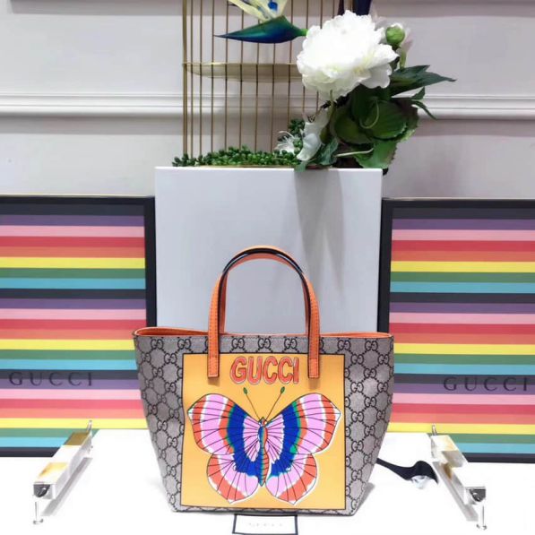 GG Childrens Mini Shopping bag Butterfly Shopper 410812 Women Shopping Bags
