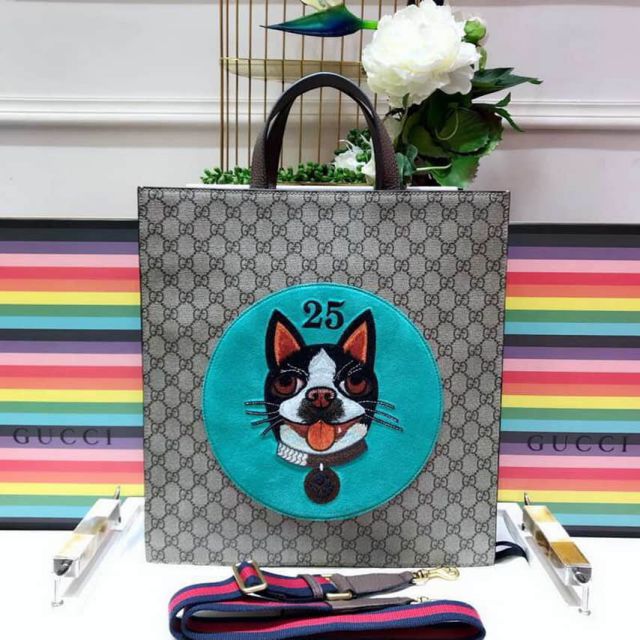 GG Embroidery Boston Bosco Shopper 450950 9IKLT 8715 Men Clutch Bags