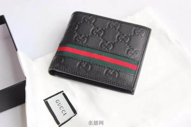 GG Supreme Signature Epi Leather Short 365491 Men Wallets