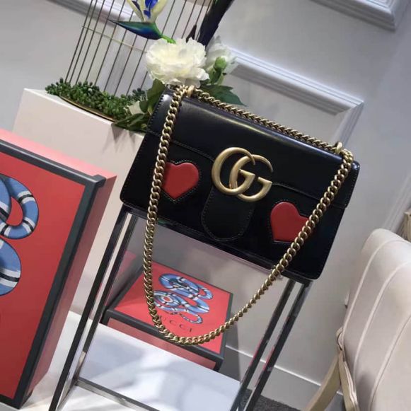 GG NEW GG Marmont Limited Edition Vintage Leather Chain Crossbody 431777 Women Shoulder Bags