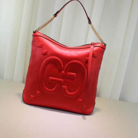 GG NEW 453562 Red Leather GG Women Clutch Bags