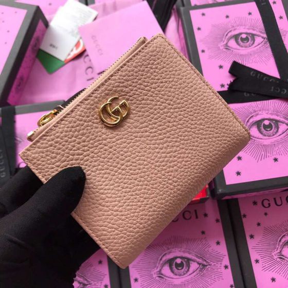 GG 474747 Pink Leather Women Wallets
