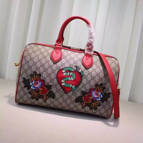 GG NEW 409527 Red Embroidery Women Clutch Bags