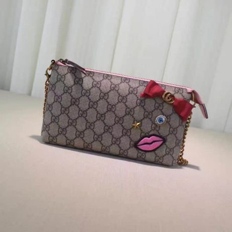GG NEW 431396 Pink Pink Red Women Clutch Bags