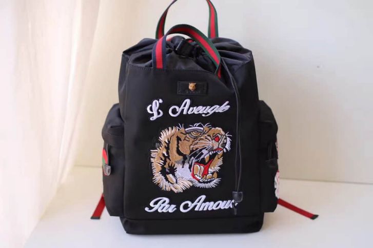 GG Embroidery Canvas Embroidery 450979 Men Backpack Bags