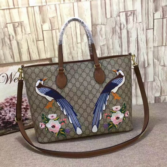 GG Embroidery Shopper 453705 Women Shopping Bags