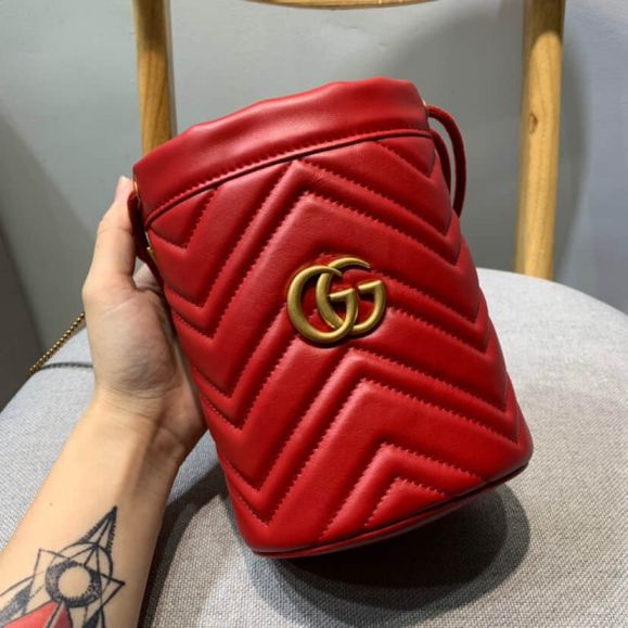 GG 575163 2019 NEW GG Marmont mini Women Bucket Bags