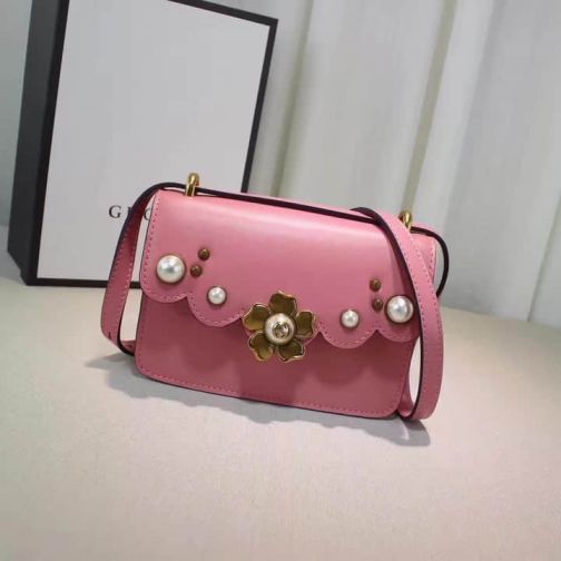 GG 16 NEW Pearl 432682 Pink Women Shoulder Bags