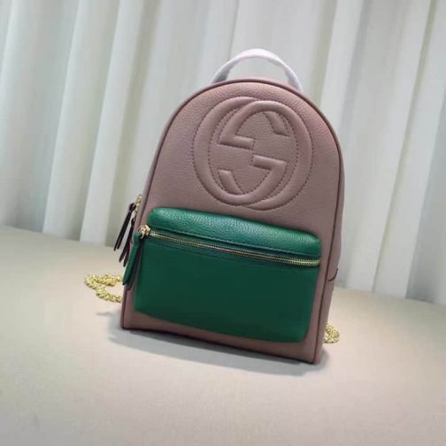 GG 2016 NEW 431570 Pink Green Black Women Backpack Bags