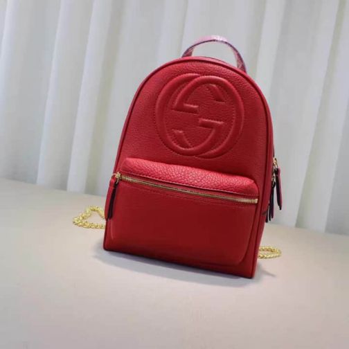 GG 2016 NEW 431570 Red Women Backpack Bags