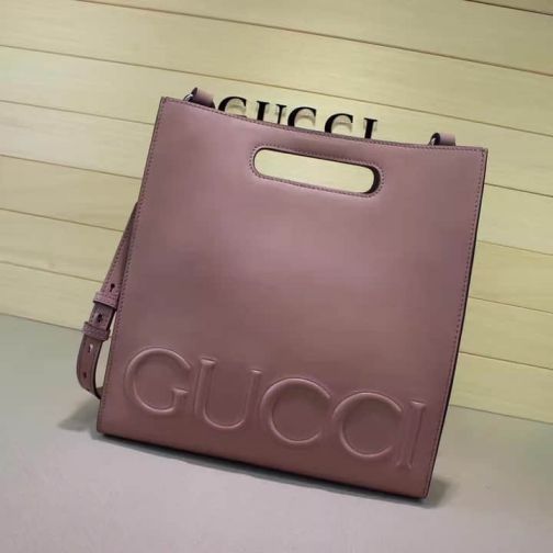 GG NEW Small Shopper 409380 Pink Women Shoulder Bags