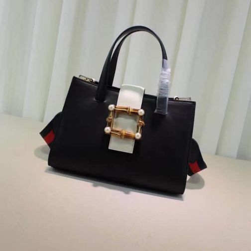 GG 453756 Black NEW Pink Pearl Tote Women Clutch Bags