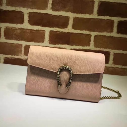 GG Dionysus mini Chain 401231 Pink Women Shoulder Bags