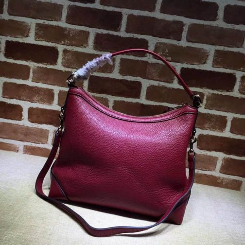 GG Leather 326514 Wine Red Women Clutch Bags