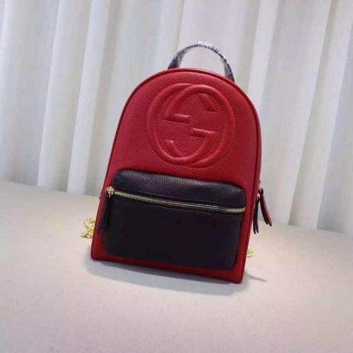 GG 2016 NEW 431570 Red Black Women Backpack Bags