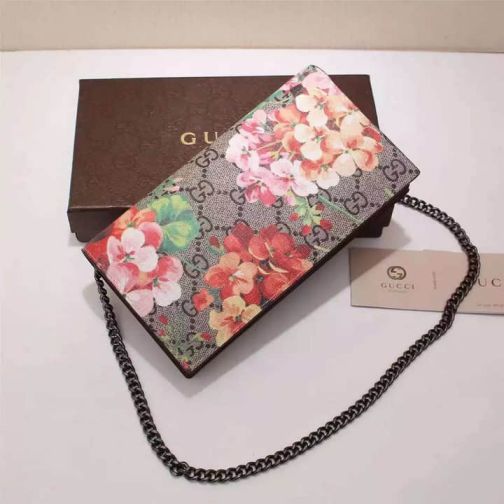 GG 16 SS mini Chain Crossbody 424891 Red Rose Red Women Shoulder Bags
