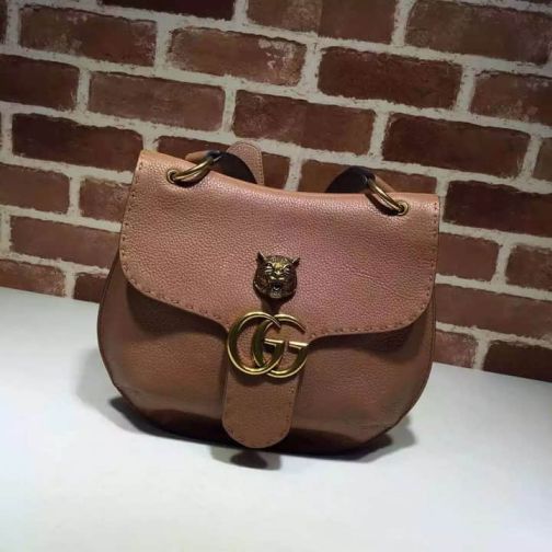 GG Marmont Shopper Medium 409154 Brown Women Shoulder Bags