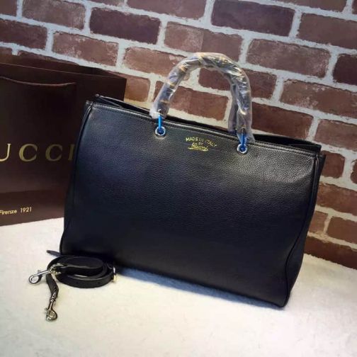 GG 323658 Black Large Shopper Women Clutch Bags