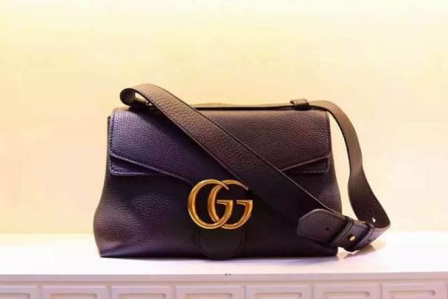 GG Marmont Leather 401173 Black Women Shoulder Bags