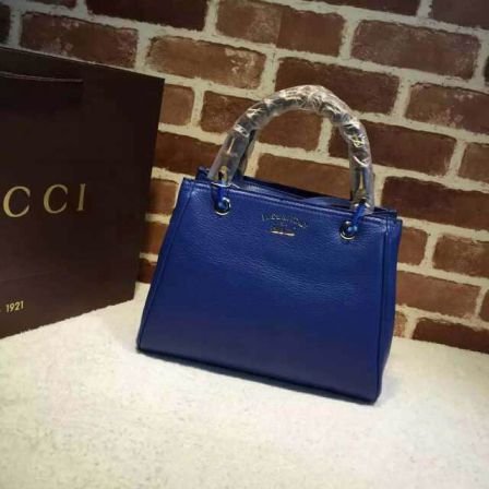GG mini Tote 368823 Blue Women Clutch Bags