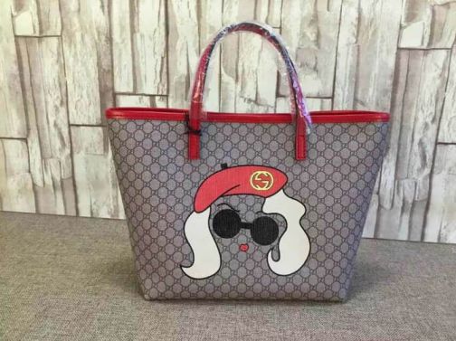 GG mini Shopper 388711 Red Women Shopping Bags
