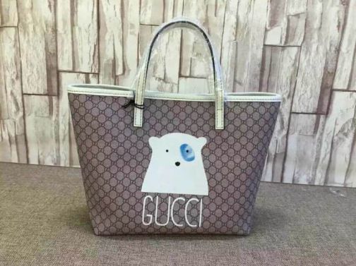 GG mini Shopper 388711 White Women Shopping Bags