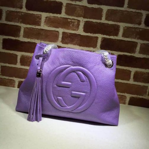 GG 2014 NEW Tote 308982 Purple Women Clutch Bags