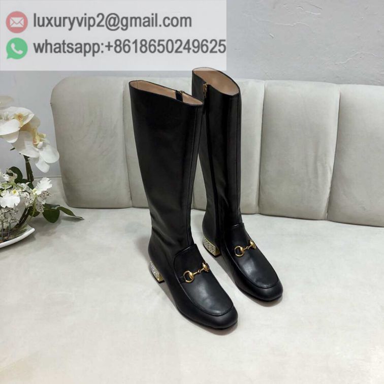 GG 2019FW Leather HIGH Women Boots