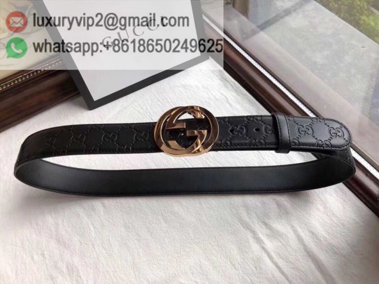 GG Classic Embossing Leather Men Belts