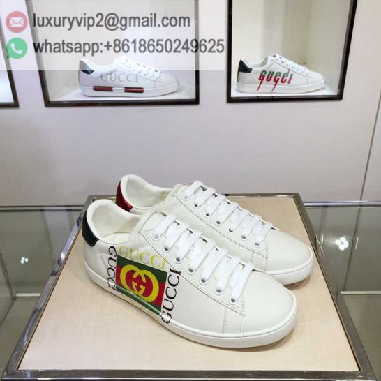 GG White Ace Classic LOW Unisex Sneakers