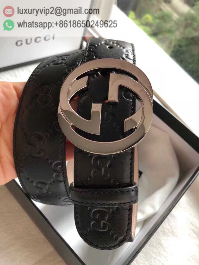 GG Classic Embossing Leather Men Belts