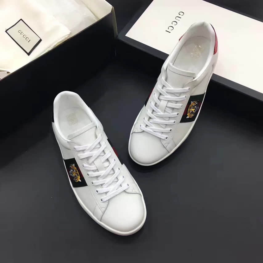 GG Embroidery Ace Embroidery Low Sneakers 457132 Men Shoes