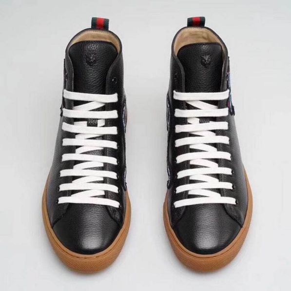 GG Men High Leather Shoes