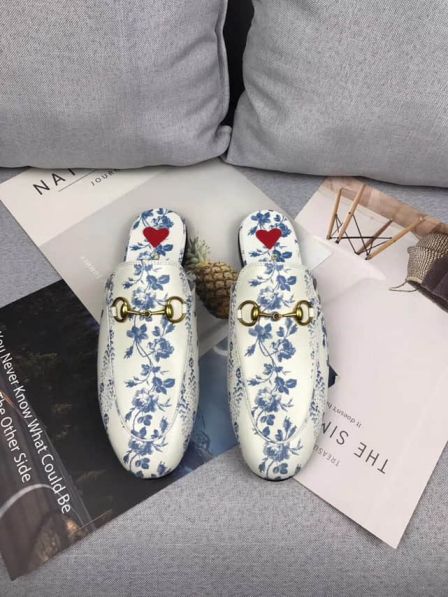 GG Women Leather Slippers