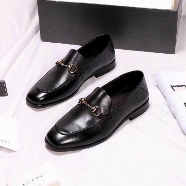 GG Leather Loafer Men Shoes