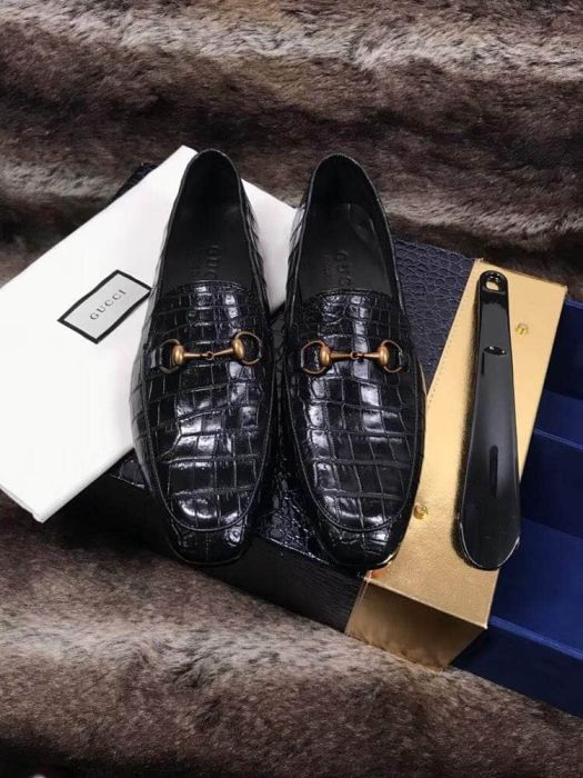 GG Leather 2018 Men Leather Shoes