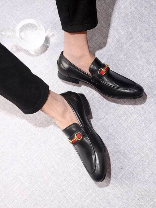 GG 2018 Men Leather Shoes
