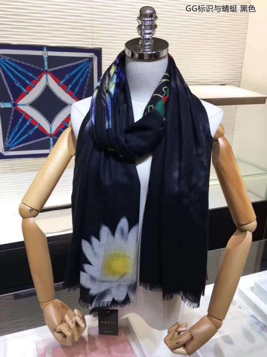 GG 2018SS GG 100% Cashmere Women Scarves