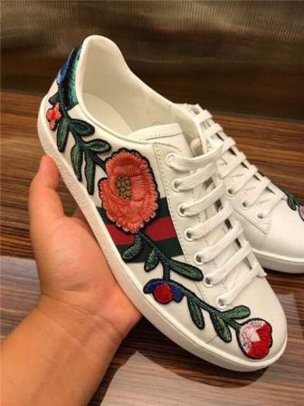 GG Ace Embroidery Sneakers 431917 A38G0 9064 Unisex Shoes