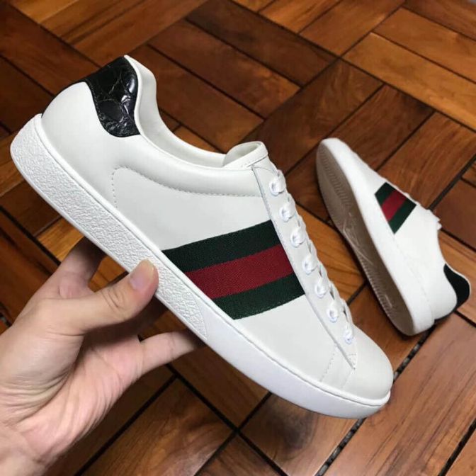 GG 2018SS Leather Sneakers Men Shoes
