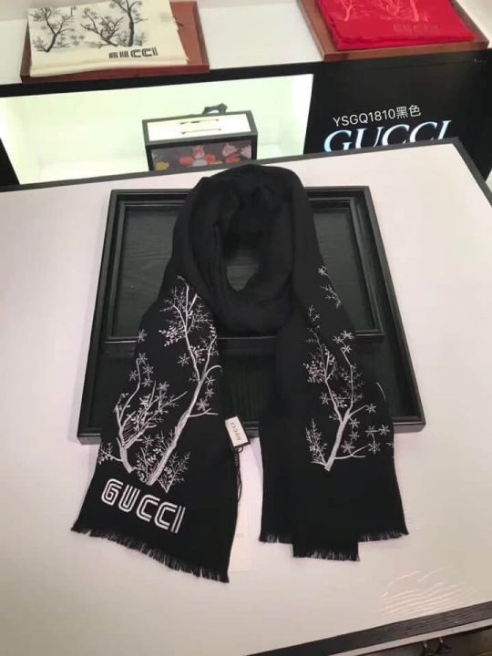 GG 2018FW Embroidery YSGQ1810 Women Scarves