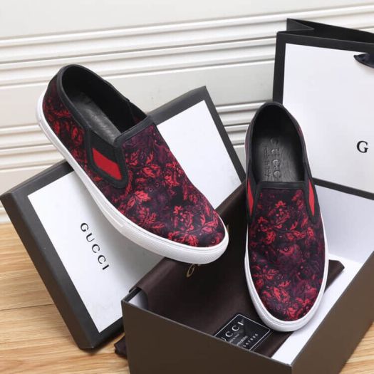 GG 2018 Leather Sneakers Men Shoes