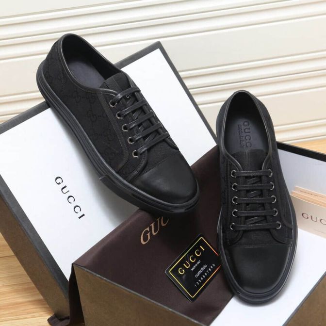 GG 2018 Leather Sneakers 433716 9LN0 1084 Men Shoes
